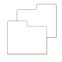 White plastic DVD Divider Cards. 30